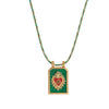 Wholesale Pendant Necklace Copper Gold Plated Heart Shape Minimalist Geometric Style For Women