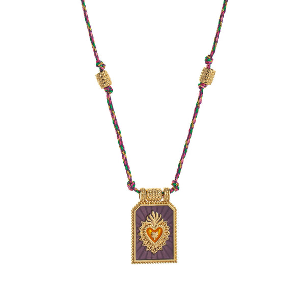 Wholesale Pendant Necklace Copper Gold Plated Heart Shape Minimalist Geometric Style For Women