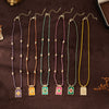 Wholesale Pendant Necklace Copper Gold Plated Heart Shape Minimalist Geometric Style For Women