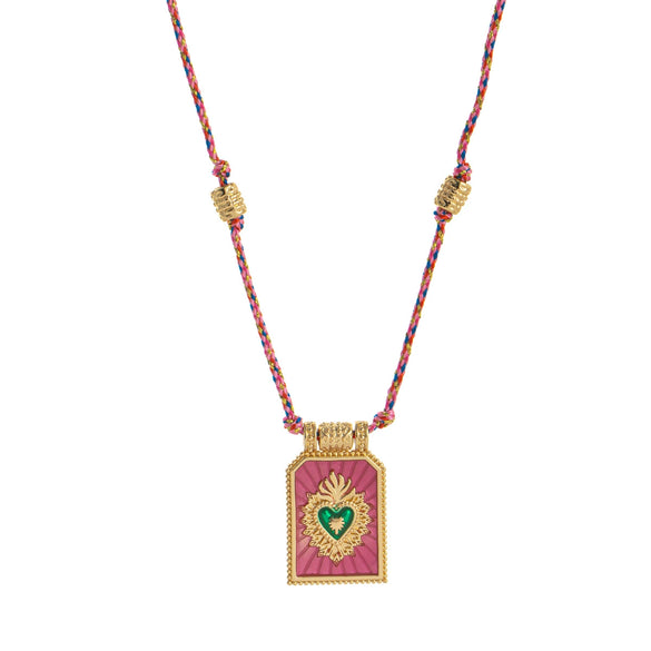 Wholesale Pendant Necklace Copper Gold Plated Heart Shape Minimalist Geometric Style For Women