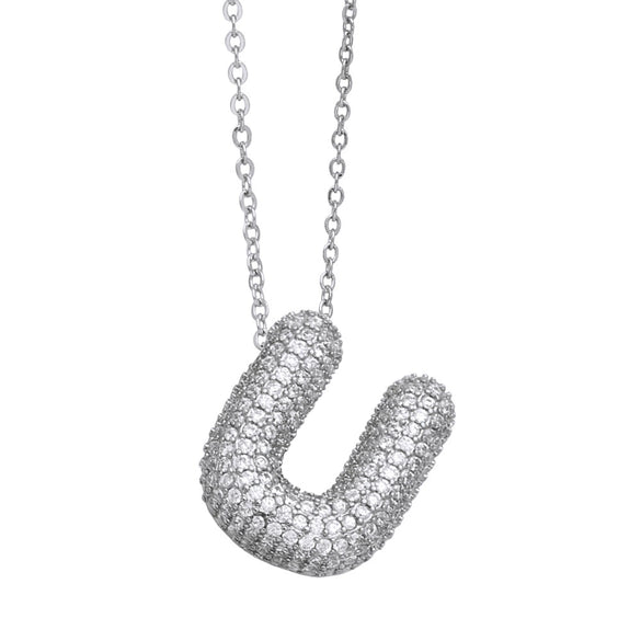 Wholesale Pendant Necklace Copper Goldplated Letter Hip Hop Ochain