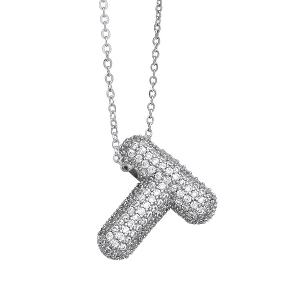 Wholesale Pendant Necklace Copper Goldplated Letter Hip Hop Ochain