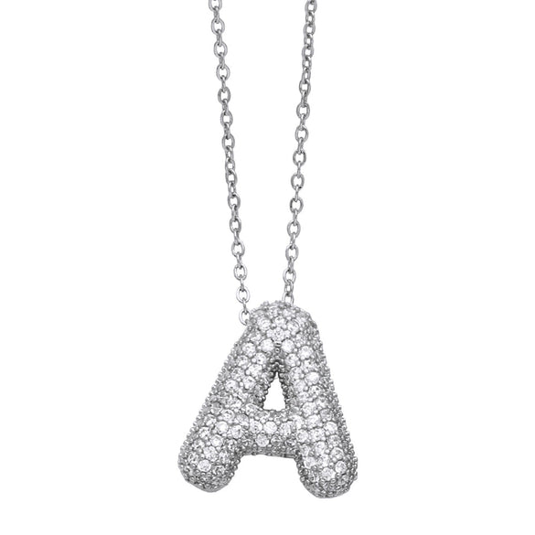 Wholesale Pendant Necklace Copper Goldplated Letter Hip Hop Ochain