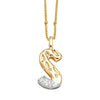 Wholesale Pendant Necklace Copper Goldplated With Letter Pattern Pearl Chain Minimalist Style Unisex