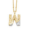 Wholesale Pendant Necklace Copper Goldplated With Letter Pattern Pearl Chain Minimalist Style Unisex