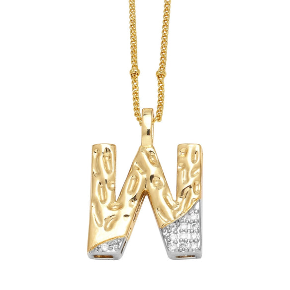 Wholesale Pendant Necklace Copper Goldplated With Letter Pattern Pearl Chain Minimalist Style Unisex