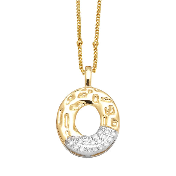 Wholesale Pendant Necklace Copper Goldplated With Letter Pattern Pearl Chain Minimalist Style Unisex