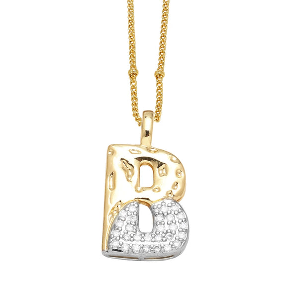 Wholesale Pendant Necklace Copper Goldplated With Letter Pattern Pearl Chain Minimalist Style Unisex