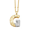 Wholesale Pendant Necklace Copper Goldplated With Letter Pattern Pearl Chain Minimalist Style Unisex