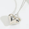 Wholesale Pendant Necklace Copper Heart Shape Electroplated Simple Style For Women