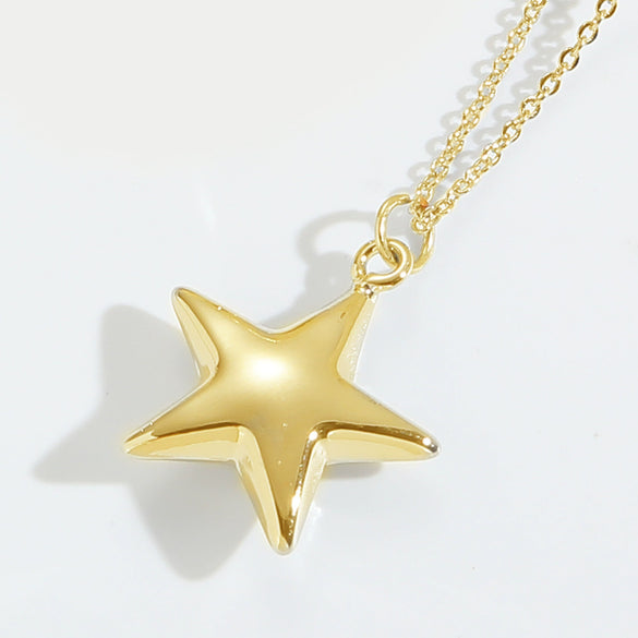 Wholesale Pendant Necklace Copper Heart Shape Electroplated Simple Style For Women