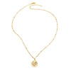 Wholesale Pendant Necklace Copper Heart Shape Electroplating Simple Style For Women
