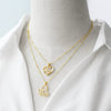 Wholesale Pendant Necklace Copper Heart Shape Electroplating Simple Style For Women