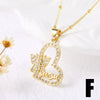 Wholesale Pendant Necklace Copper Heart Shape Electroplating Simple Style For Women