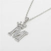 Wholesale Pendant Necklace Copper Inlaid Zircon Alloy With Micro Inlay English Letter Design Ochain