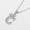 Wholesale Pendant Necklace Copper Inlaid Zircon Alloy With Micro Inlay English Letter Design Ochain