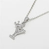 Wholesale Pendant Necklace Copper Inlaid Zircon Alloy With Micro Inlay English Letter Design Ochain