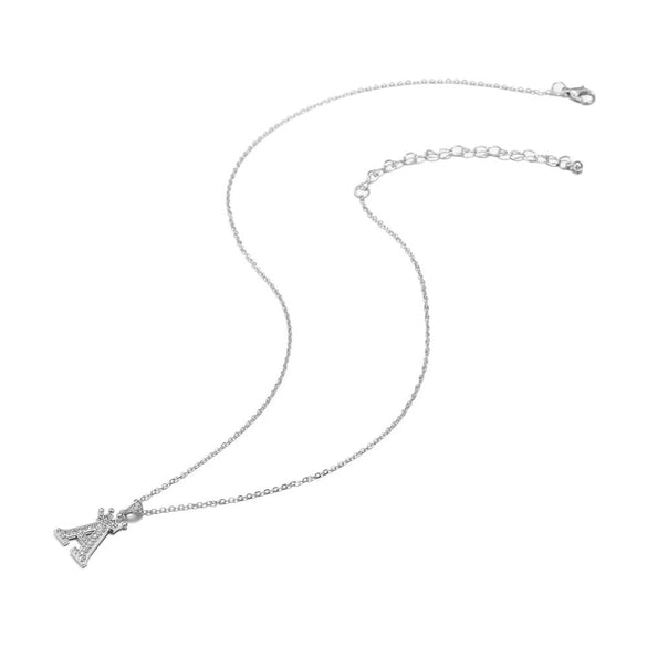 Wholesale Pendant Necklace Copper Inlaid Zircon Alloy With Micro Inlay English Letter Design Ochain
