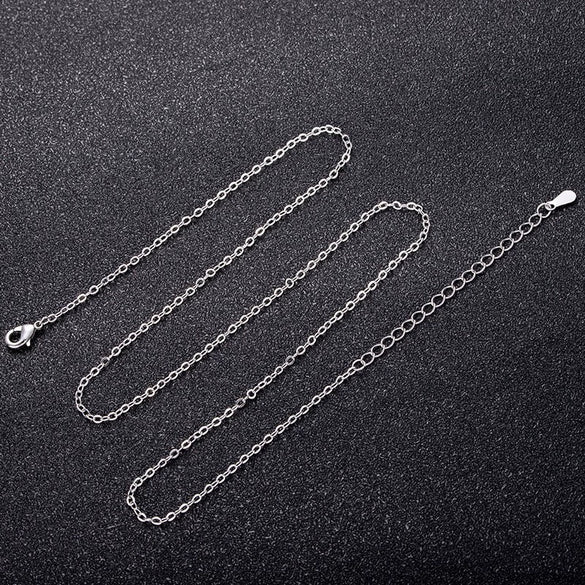 Wholesale Pendant Necklace Copper Inlaid Zircon Small Round With Letters Numbers Text Electroplated
