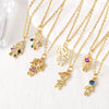 Wholesale Pendant Necklace Copper 18K Gold Plated Geometric Style