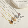 Wholesale Pendant Necklace Copper Mixed Gem Inlay Animal Zodiac Micro Inlay Ochain For Women