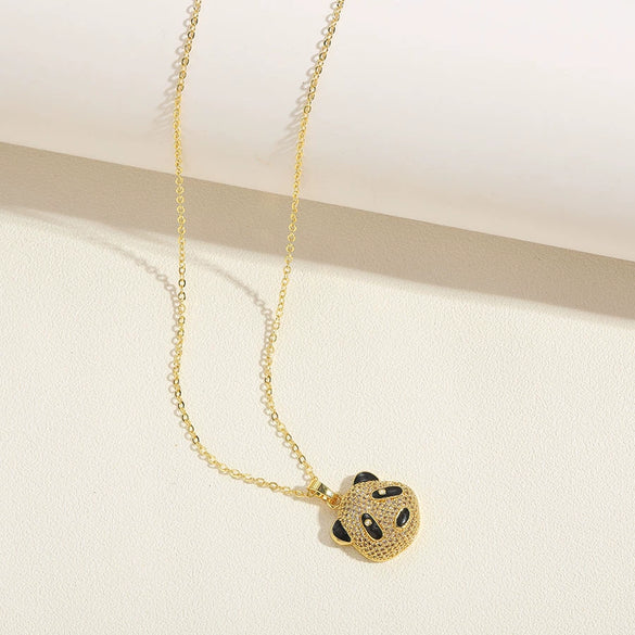 Wholesale Pendant Necklace Copper Mixed Gem Inlay Animal Zodiac Micro Inlay Ochain For Women