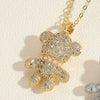 Wholesale Pendant Necklace Copper Mixed Gem Inlay Animal Zodiac Micro Inlay Ochain For Women