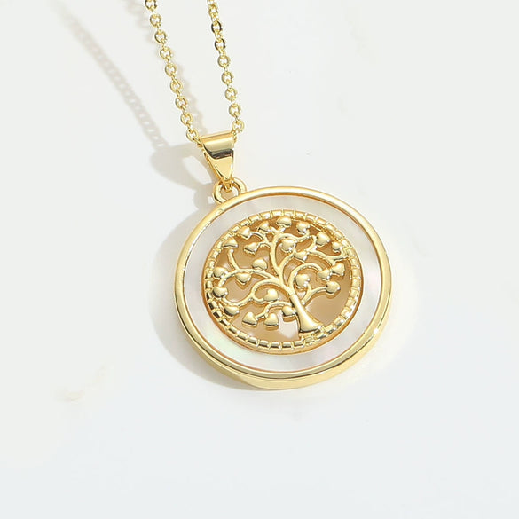 Wholesale Pendant Necklace Copper Mixed Gemstone Setting Animal Zodiac Cross Shape Electroplating For Unisex