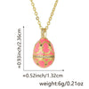 Wholesale Pendant Necklace Copper Real Gold Plated Microset Zircon Retro Geometric Dripping Oil Style