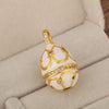 Wholesale Pendant Necklace Copper Real Gold Plated Microset Zircon Retro Geometric Dripping Oil Style