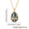 Wholesale Pendant Necklace Copper Real Gold Plated Microset Zircon Retro Geometric Dripping Oil Style