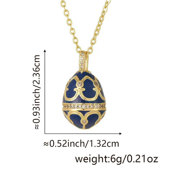 Wholesale Pendant Necklace Copper Real Gold Plated Microset Zircon Retro Geometric Dripping Oil Style