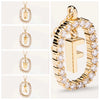 Wholesale Pendant Necklace Copper With Letters Numbers Text Pattern And Diamond Design For Women