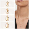 Wholesale Pendant Necklace Copper With Letters Numbers Text Pattern And Diamond Design For Women