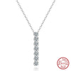Wholesale Pendant Necklace Fashion Geometric 925 Silver Electroplated Zircon Jewelry
