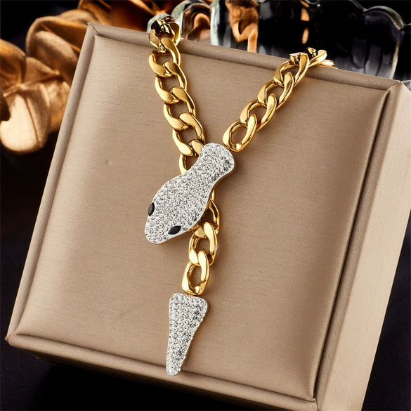 Wholesale Pendant Necklace Fashion Simple Double Layer Stacked Love Themed Titanium Steel With Diamond Embedded Square And Round Pearl Electroplated For Women