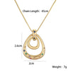 Wholesale Pendant Necklace Gold Plated Copper Geometric Style For Women