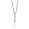 Wholesale Pendant Necklace Imitation Pearl Stainless Steel Geometric Style Electroplating For Women