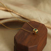 Wholesale Pendant Necklace Jewelry 316L Stainless Steel Geometric Inlaid Zircon Retro Light Luxury For Women