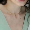 Wholesale Pendant Necklace Natural Opal Zircon Stainless Steel Ochain Geometric Retro Electroplated