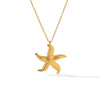 Wholesale Pendant Necklace Ocean Style Starfish Titanium Steel With Animal Zodiac Pattern And Vacuum Plating For Women