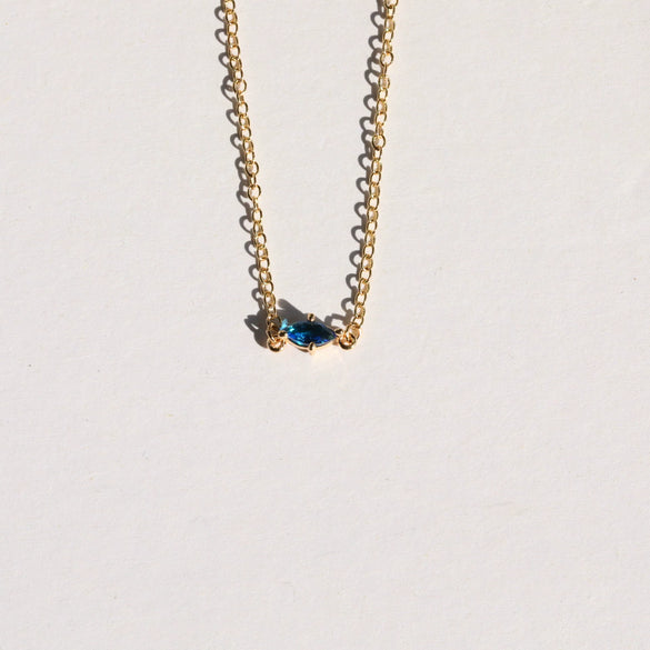 Wholesale Pendant Necklace Organic Glass Marquise Zircon Copper Ochain Electroplating Geometric Fashion Unisex