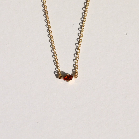 Wholesale Pendant Necklace Organic Glass Marquise Zircon Copper Ochain Electroplating Geometric Fashion Unisex