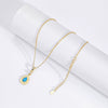 Wholesale Pendant Necklace S925 Sterling Silver Dropshaped Inlaid Zircon Minimalist Natural Style