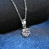 Wholesale Pendant Necklace S925 Sterling Silver Moissanite The Crown Pattern Women's Classic Six Claw Style