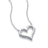 Wholesale Pendant Necklace 925 Silver Heart Shaped Moissanite Inlay