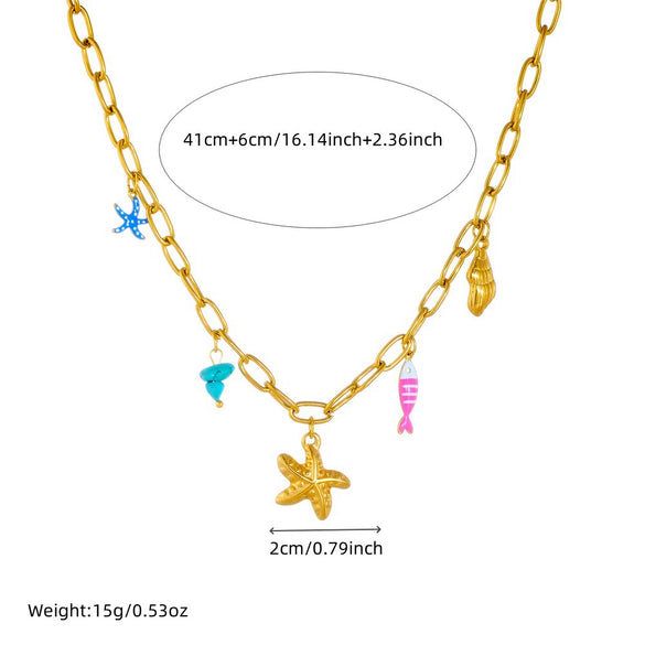 Wholesale Pendant Necklace Stainless Steel Animal Zodiac Style Electroplated
