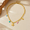 Wholesale Pendant Necklace Stainless Steel Animal Zodiac Style Electroplated