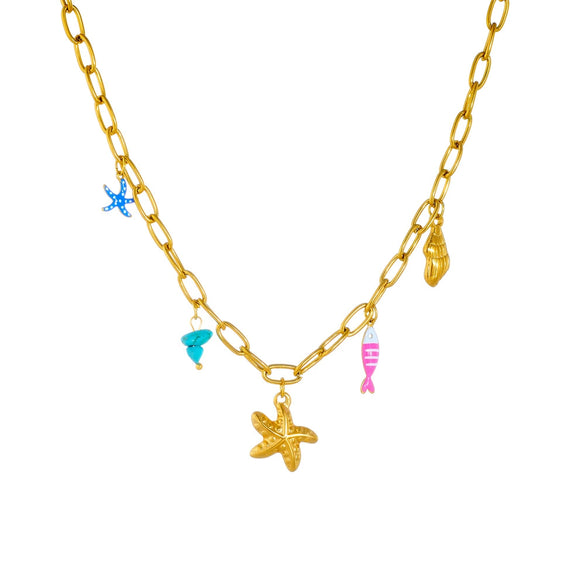 Wholesale Pendant Necklace Stainless Steel Animal Zodiac Style Electroplated