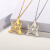 Wholesale Pendant Necklace Stainless Steel Copper Gold Plated Butterfly Letter Design